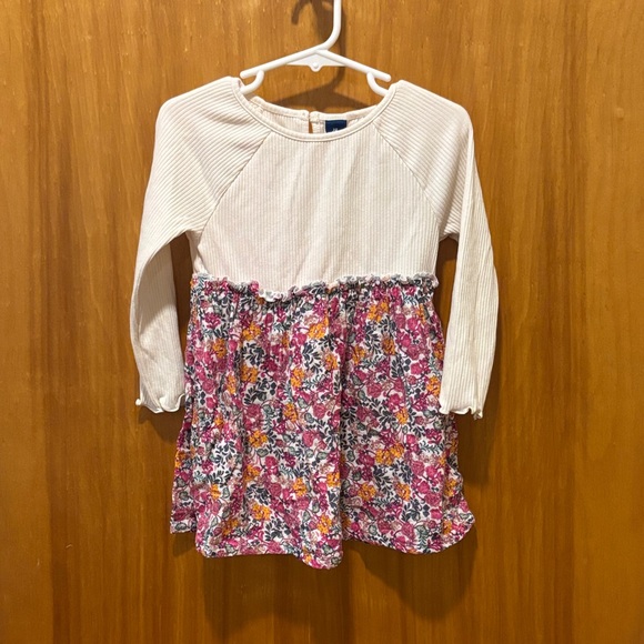 Old Navy Other - Old Navy Cream Ribbed Toddler Dress